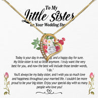 Necklace Gift For Sister On Wedding