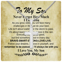 Thumbnail for Cuban Necklace Gifts For Son With Personalized Message Card Necklace