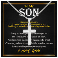 Thumbnail for Cuban Necklace Gifts For Son With Personalized Message Card Necklace