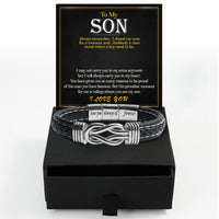 Thumbnail for Bracelet Necklace Gifts For Son With Personalized Message Card Necklace