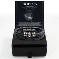 Thumbnail for Bracelet Necklace Gifts For Son With Personalized Message Card Necklace