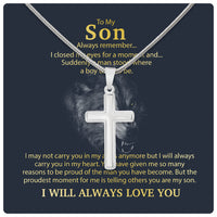 Thumbnail for Cuban Necklace Gifts For Son With Personalized Message Card Necklace