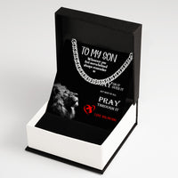 Thumbnail for Cuban Necklace Gifts For Son With Personalized Message Card Necklace