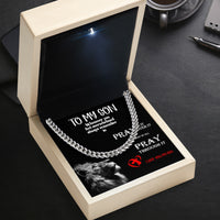 Thumbnail for Cuban Necklace Gifts For Son With Personalized Message Card Necklace