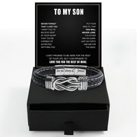 Thumbnail for Bracelet Necklace Gifts For Son With Personalized Message Card Necklace