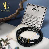 Thumbnail for Bracelet Necklace Gifts For Son With Personalized Message Card Necklace