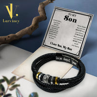 Thumbnail for Bracelet Necklace Gifts For Son With Personalized Message Card Necklace