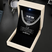 Thumbnail for Cuban Necklace Gifts For Son With Personalized Message Card Necklace