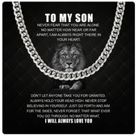 Thumbnail for Cuban Necklace Gifts For Son With Personalized Message Card Necklace