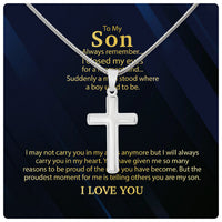 Thumbnail for Cuban Necklace Gifts For Son With Personalized Message Card Necklace