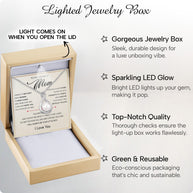 Sparkling Pearl Pendant Necklace for Mom - A Son's Timeless Love in Every Glow - Always Be Your Little Boy