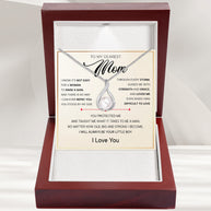 Sparkling Pearl Pendant Necklace for Mom - A Son's Timeless Love in Every Glow - Always Be Your Little Boy