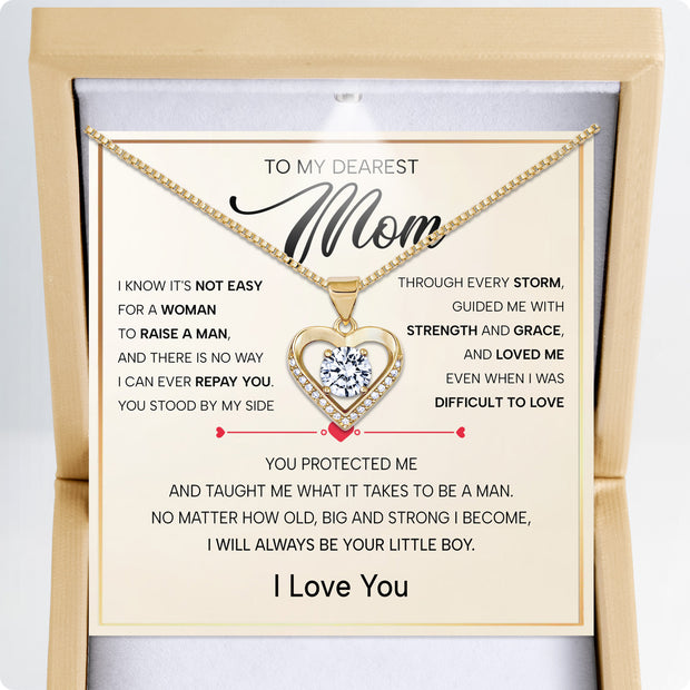 To My Mom Necklace from Son - Always Be your Little Boy