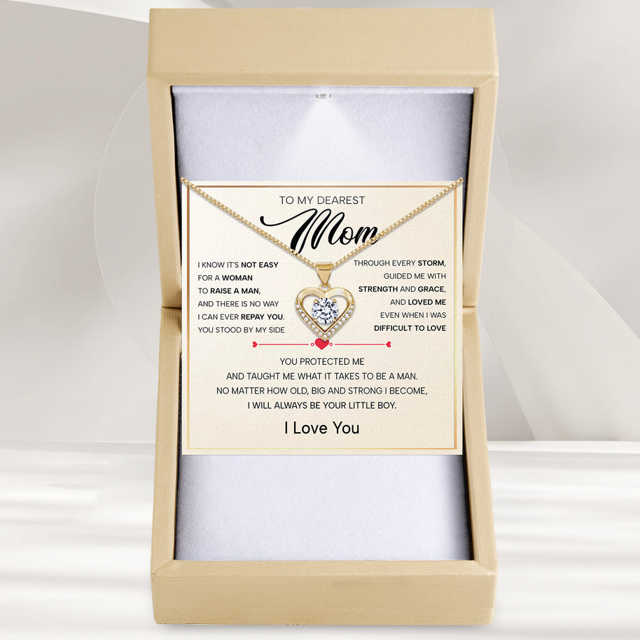 To My Mom Necklace from Son - Always Be your Little Boy