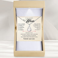 Sparkling Pearl Pendant Necklace for Mom - A Son's Timeless Love in Every Glow - Always Find Way Back