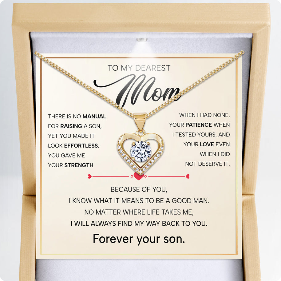 To My Mom Necklace from Son - Always Find Way Back