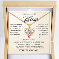 To My Mom Necklace from Son - Always Find Way Back