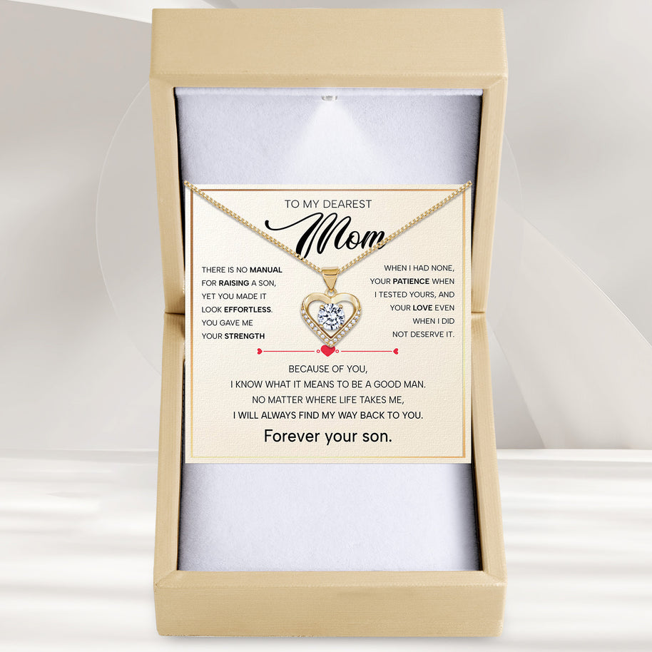 To My Mom Necklace from Son - Always Find Way Back