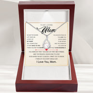 Sparkling Pearl Pendant Necklace for Mom - A Son's Timeless Love in Every Glow - Sacrifices You Never Spoke