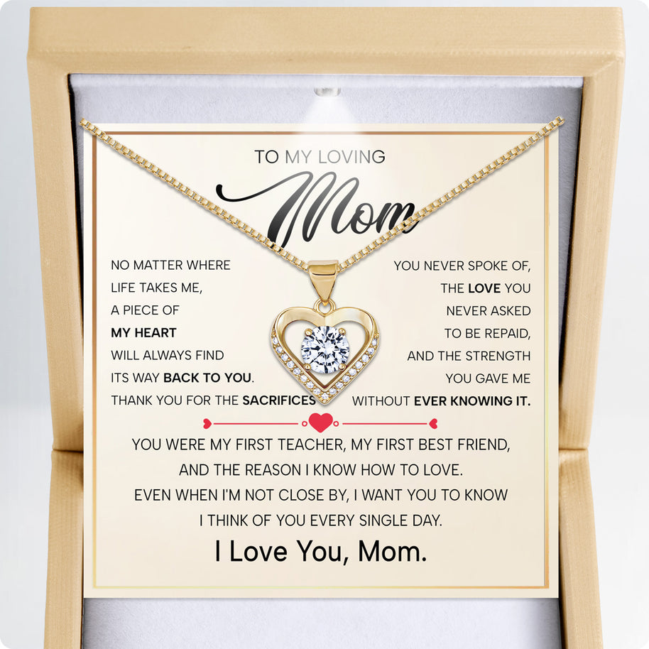 To My Mom Necklace from Son - Sacrifices You Never Spoke