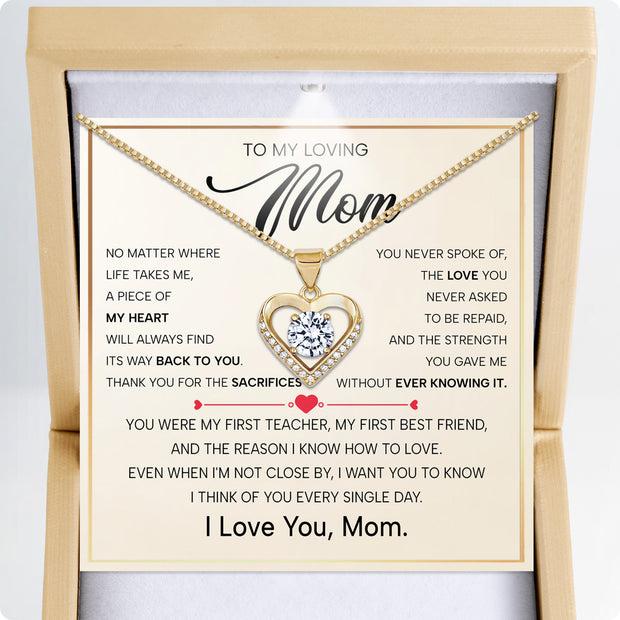 To My Mom Necklace from Son - Sacrifices You Never Spoke