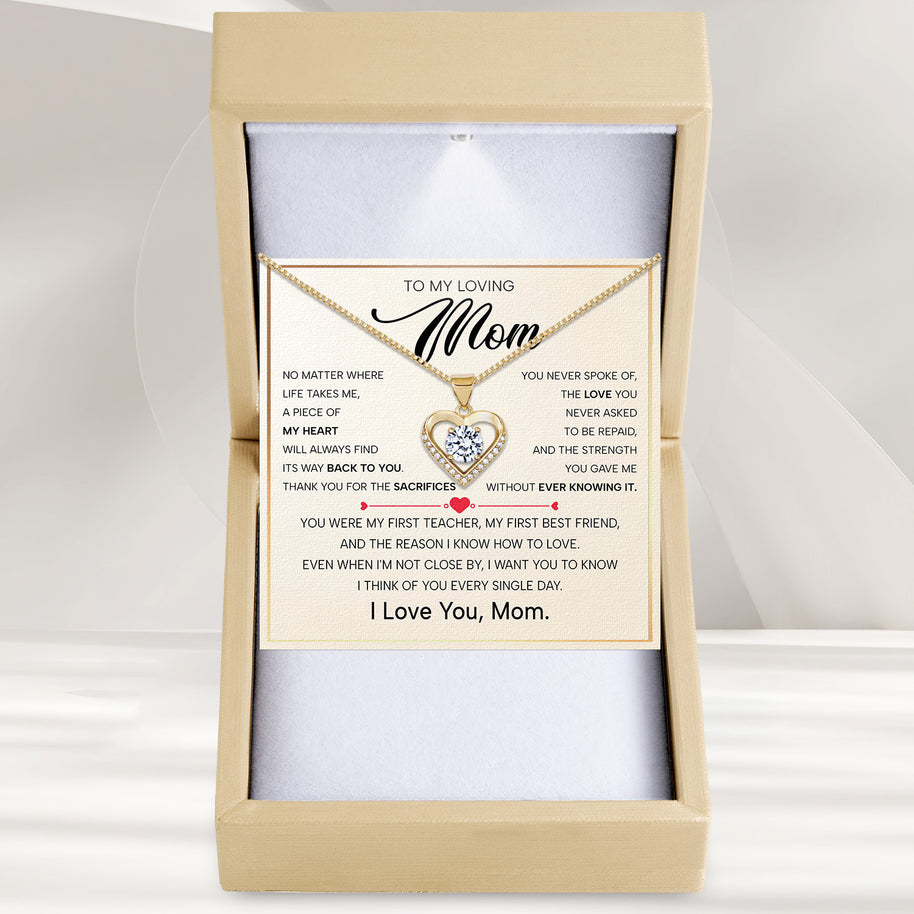 To My Mom Necklace from Son - Sacrifices You Never Spoke