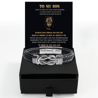 Thumbnail for Bracelet Necklace Gifts For Son From Dad With Personalized Message Card Necklace