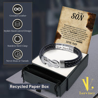 Thumbnail for Bracelet Necklace Gifts For Son From Dad With Personalized Message Card Necklace