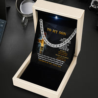 Thumbnail for Cuban Necklace Gifts For Son From Dad With Personalized Message Card Necklace