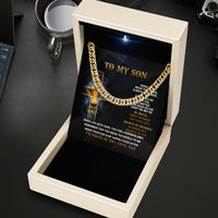 Thumbnail for Cuban Necklace Gifts For Son From Dad With Personalized Message Card Necklace