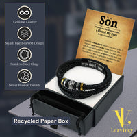 Thumbnail for Bracelet Necklace Gifts For Son From Mom With Personalized Message Card Necklace