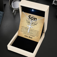 Thumbnail for Cuban Necklace Gifts For Son From Mom With Personalized Message Card Necklace