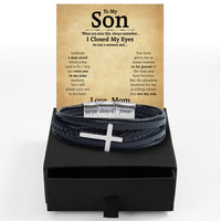 Thumbnail for Bracelet Necklace Gifts For Son From Mom With Personalized Message Card Necklace