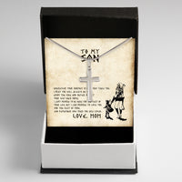 Thumbnail for Cuban Necklace Gifts For Son From Mom With Personalized Message Card Necklace