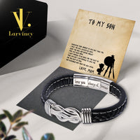 Thumbnail for Bracelet Necklace Gifts For Son From Mom With Personalized Message Card Necklace