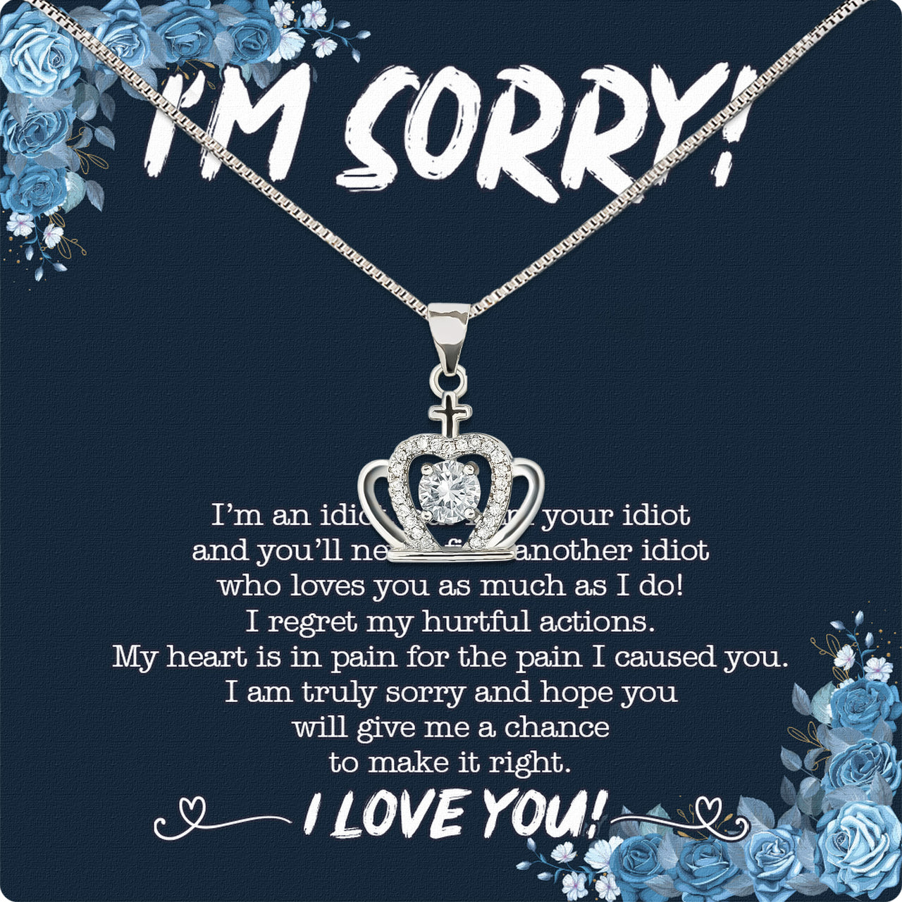 Sorry Necklace: When Words Fail, Let Love Shine