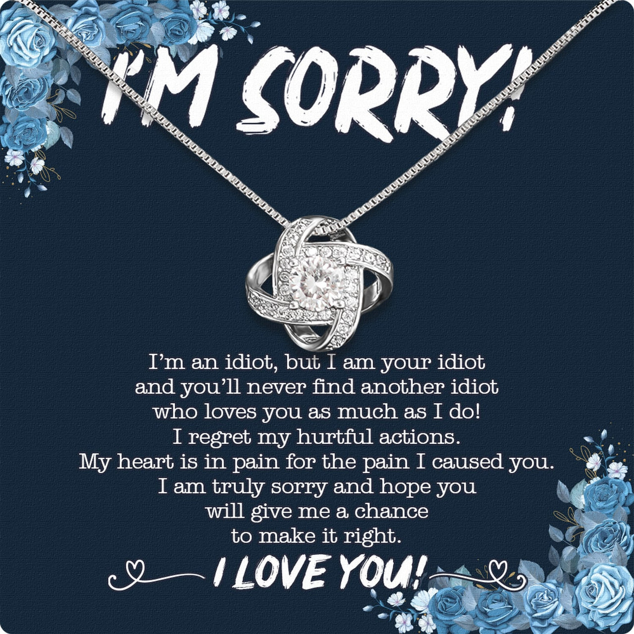 Sorry Necklace: When Words Fail, Let Love Shine