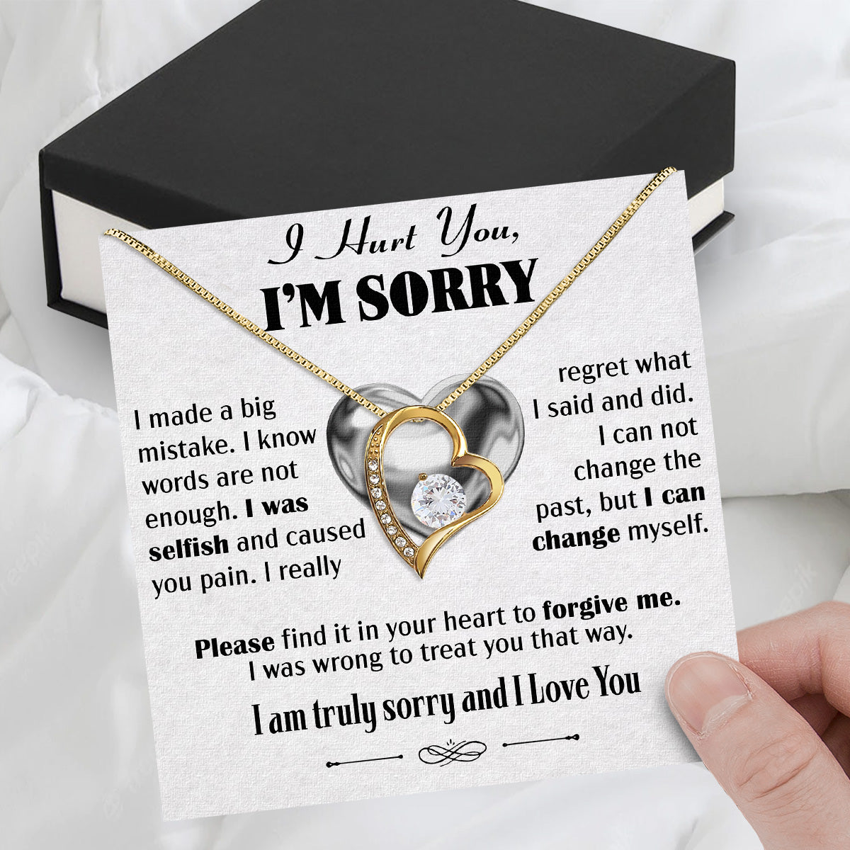 Sorry Necklace: When Words Fail, Let Love Shine