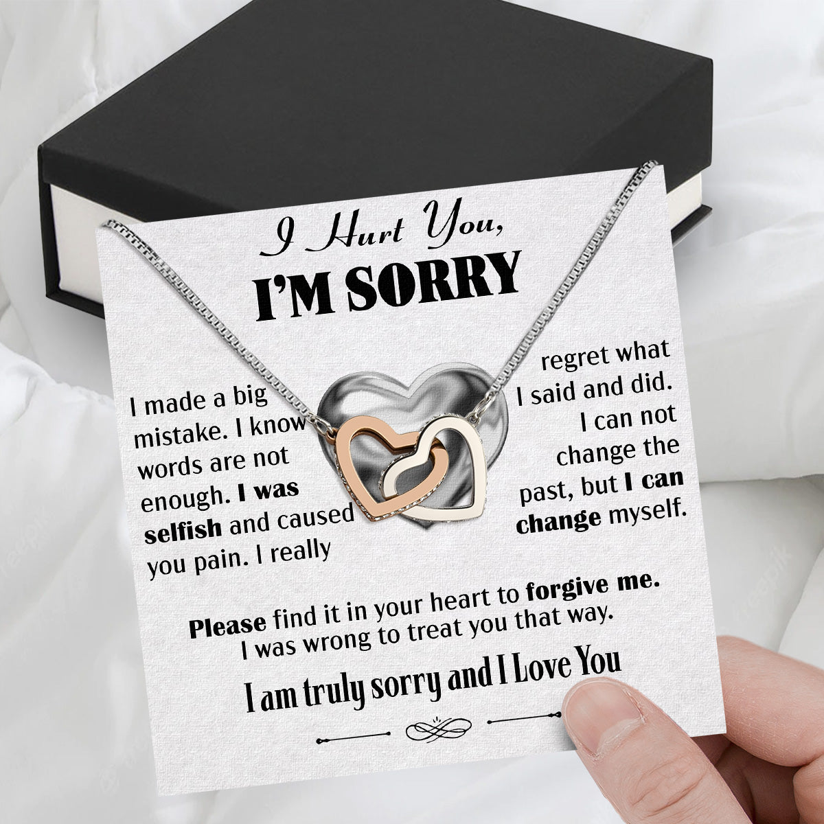 Sorry Necklace: When Words Fail, Let Love Shine