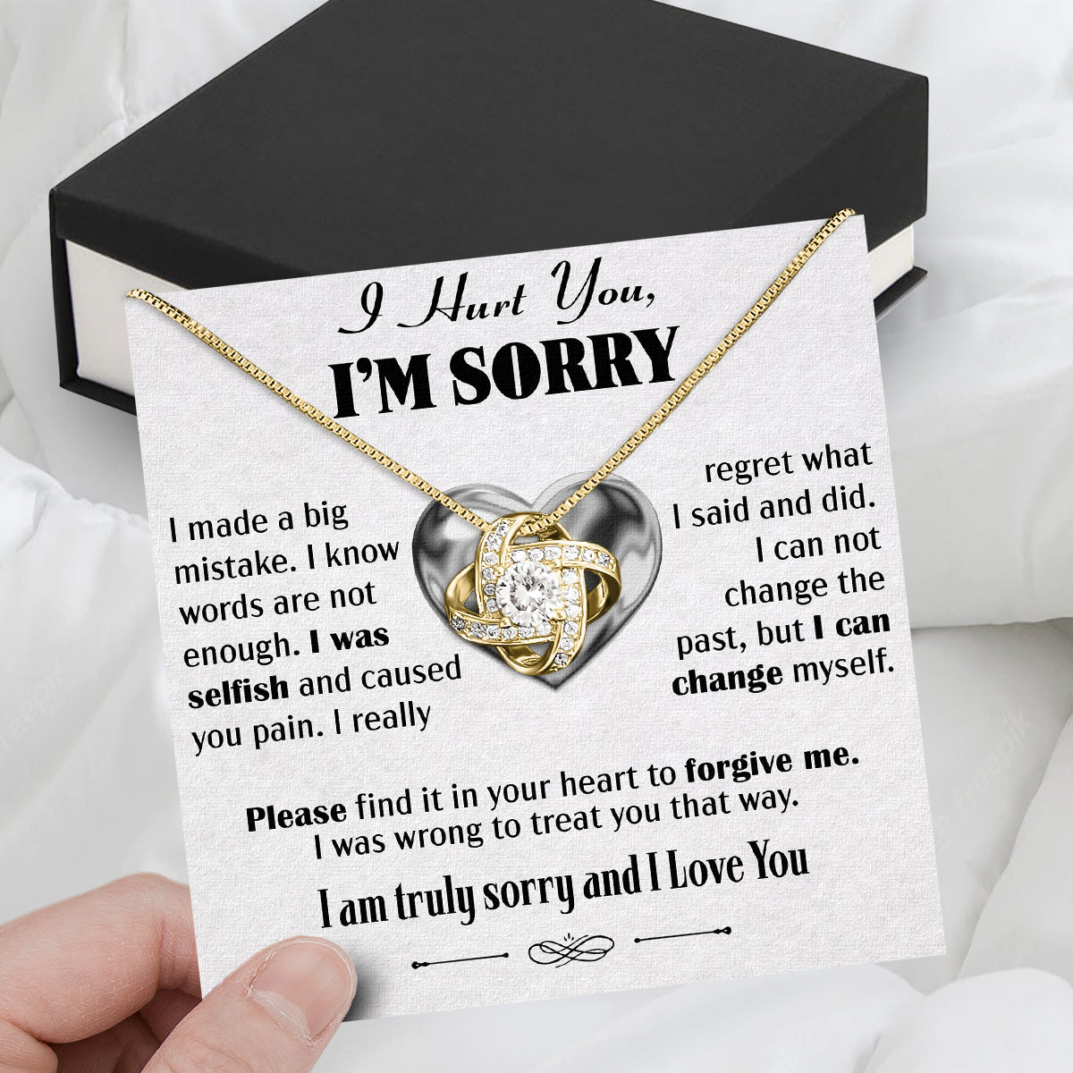 Sorry Necklace: When Words Fail, Let Love Shine