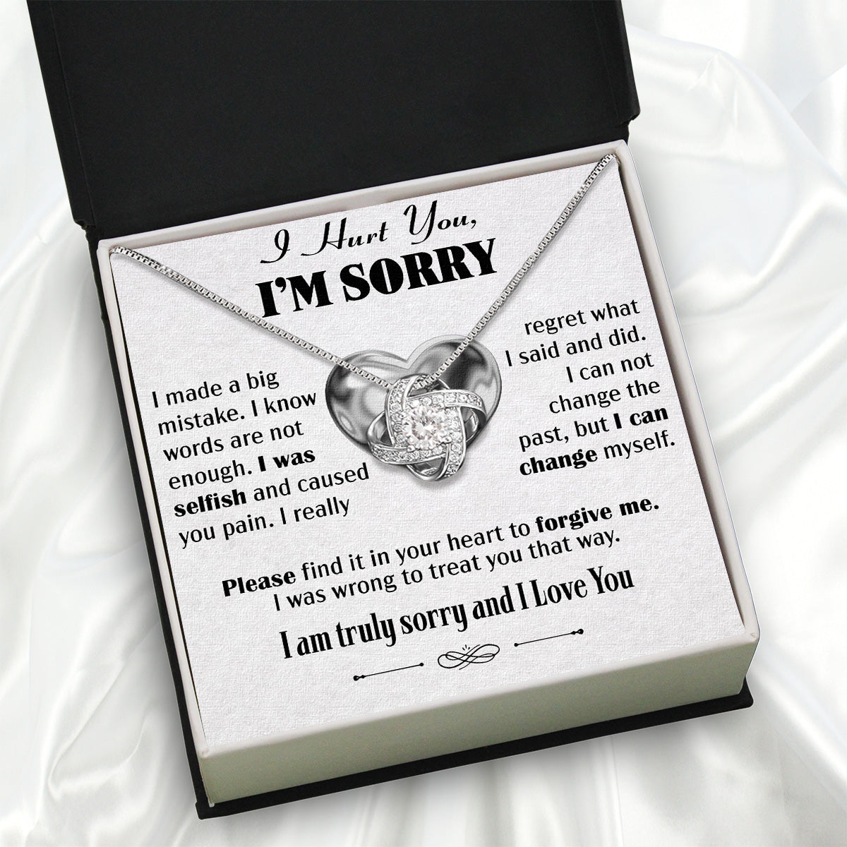 Sorry Necklace: When Words Fail, Let Love Shine