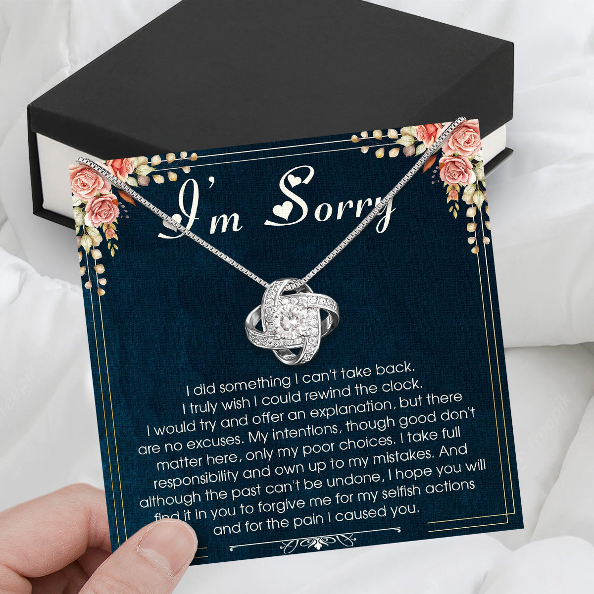 Sorry Necklace: When Words Fail, Let Love Shine