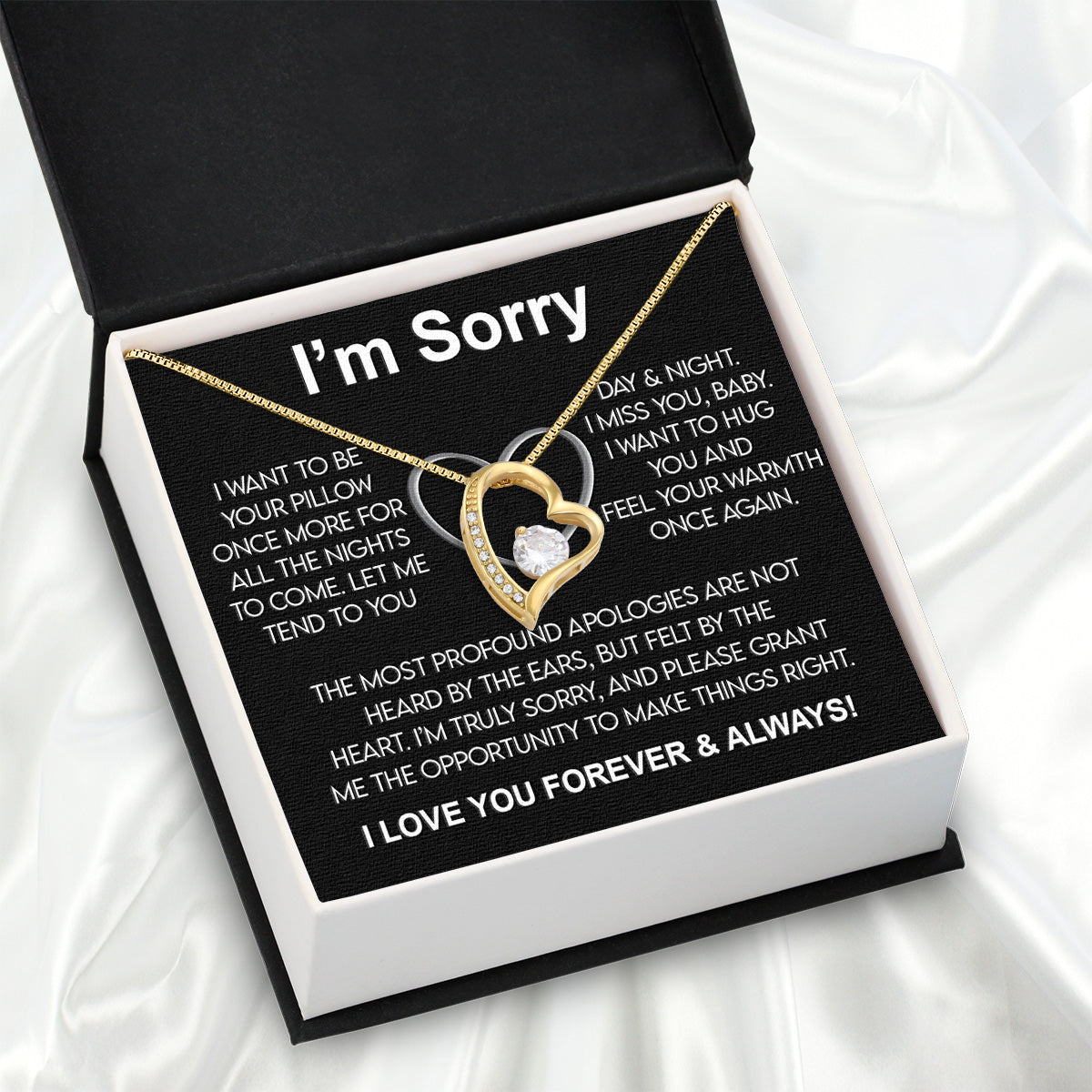 Sorry Necklace: When Words Fail, Let Love Shine