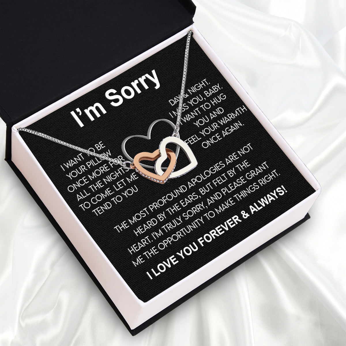 Sorry Necklace: When Words Fail, Let Love Shine