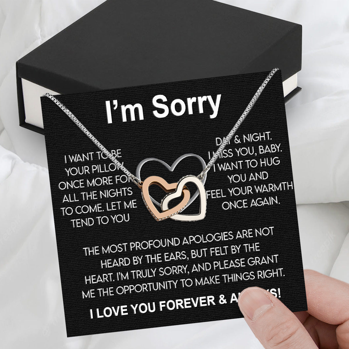 Sorry Necklace: When Words Fail, Let Love Shine