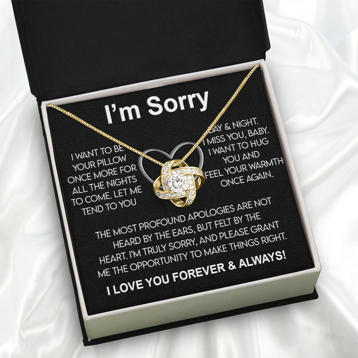 Sorry Necklace: When Words Fail, Let Love Shine