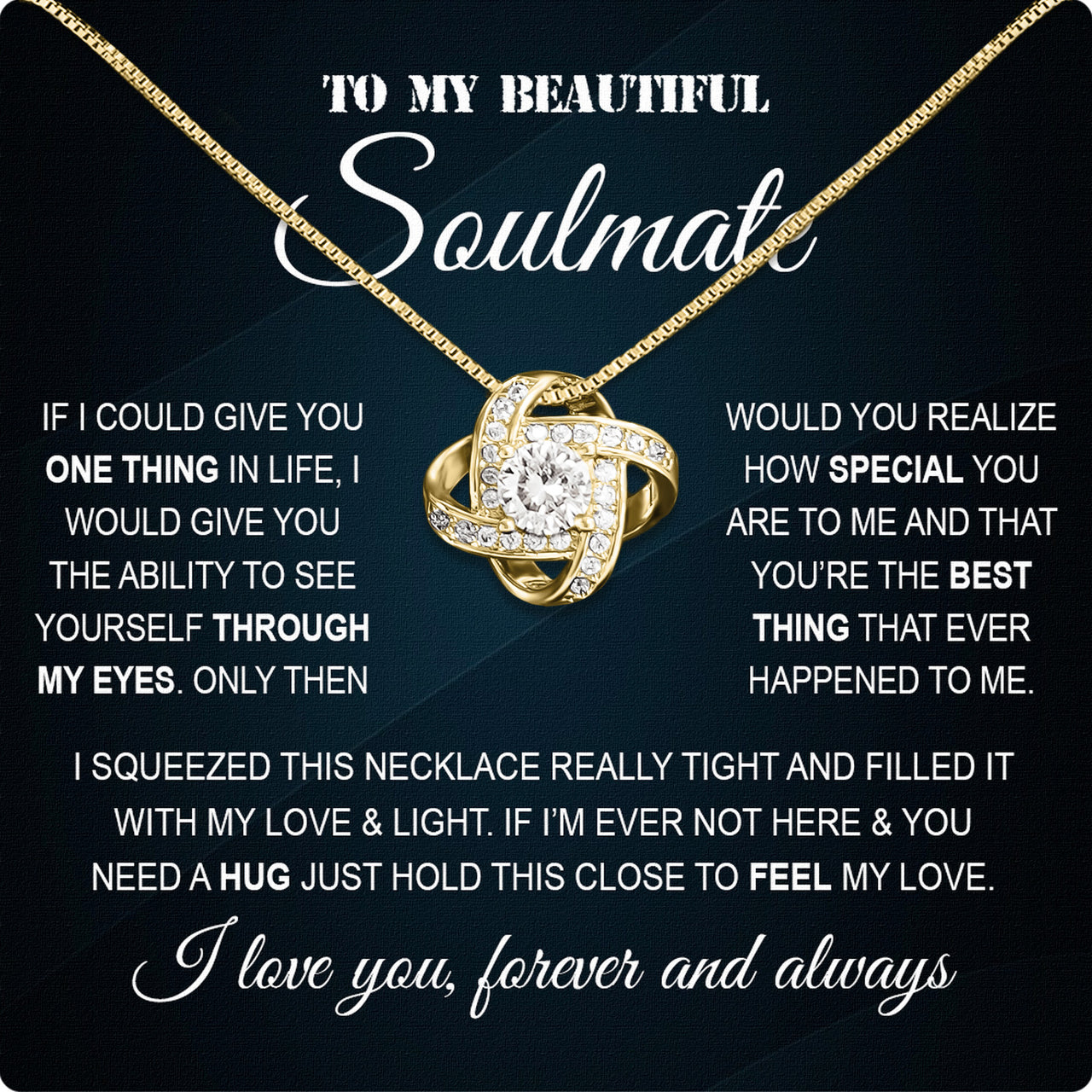 Soulmate Necklace: Let Her Carry Your Heart Always