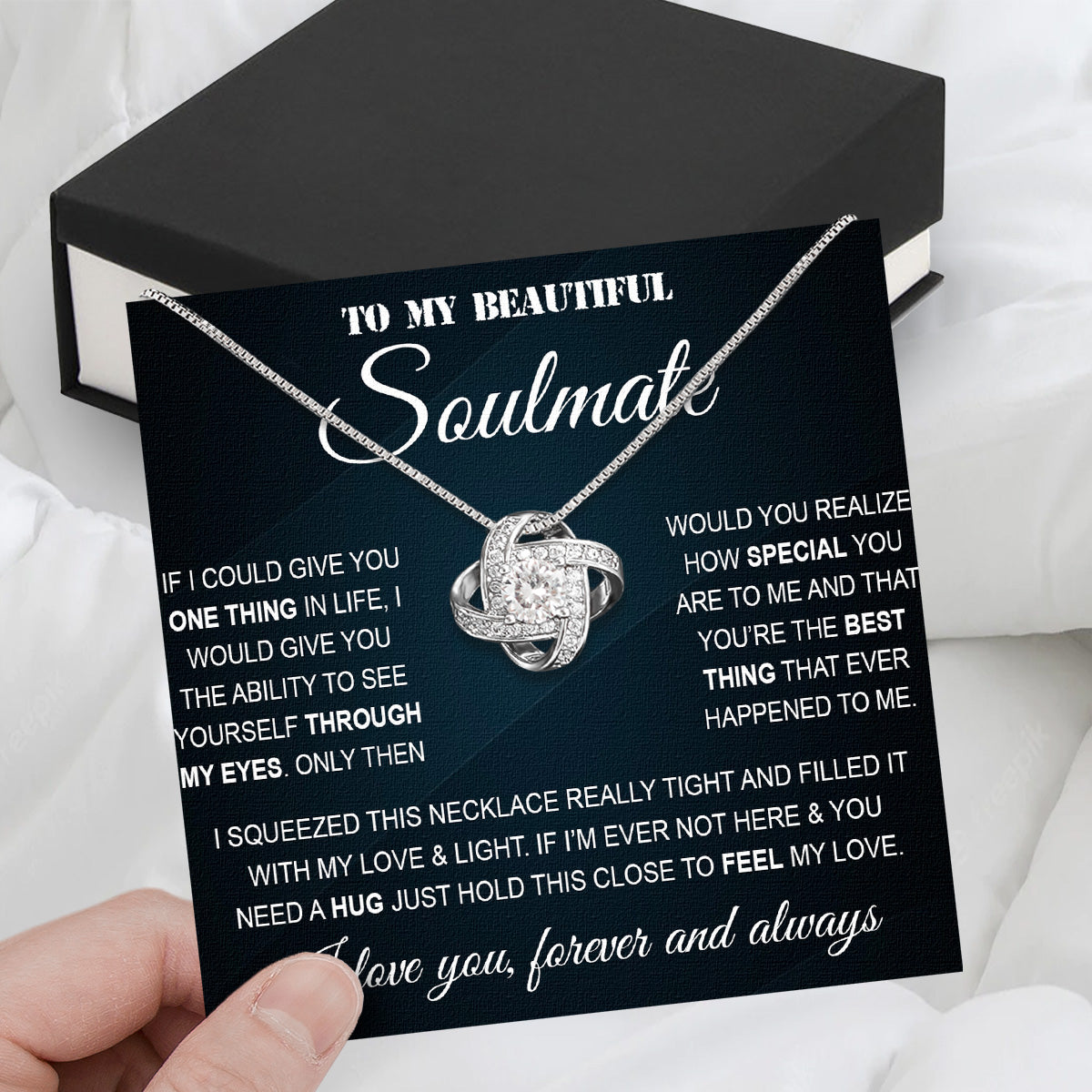 Soulmate Necklace: Let Her Carry Your Heart Always