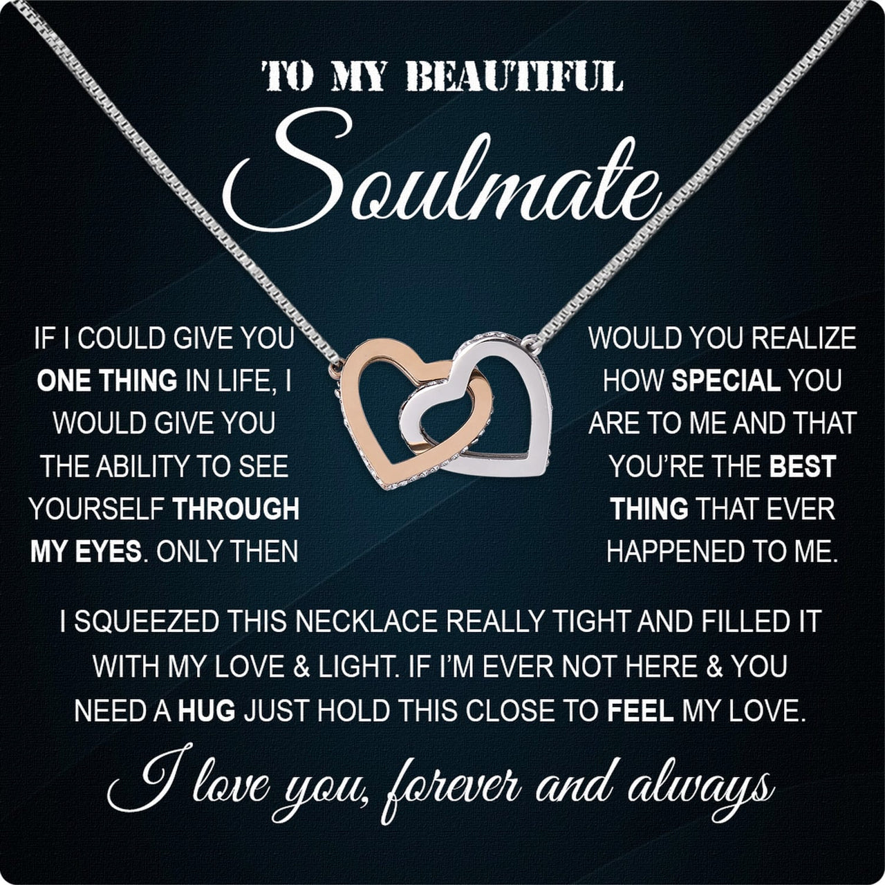 Soulmate Necklace: Let Her Carry Your Heart Always