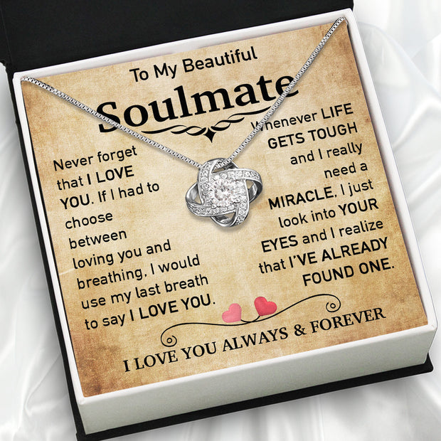 Soulmate Necklace: Let Her Carry Your Heart Always
